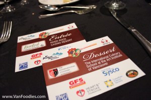 Our tickets to dinner