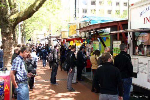 Food trucks in Portland
