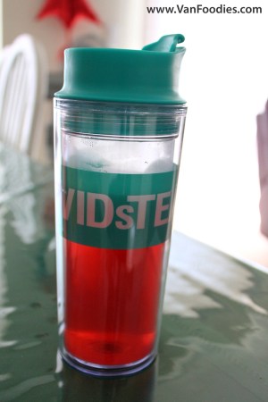 Pink Passionfruit in a tumbler