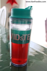 Pink Passionfruit in a tumbler