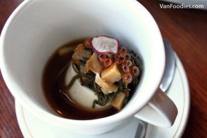 Seafood Marinated Mekabu Cold Tofu